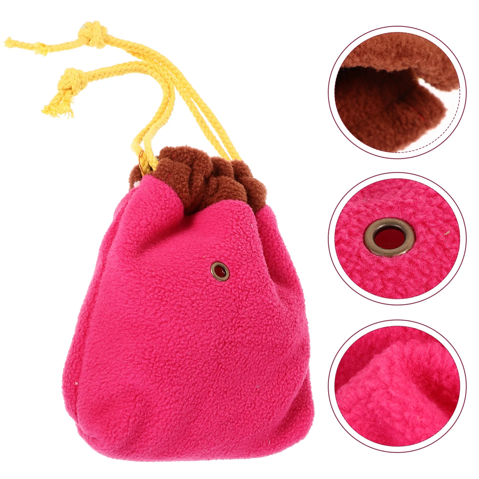 حقيبة حمل الحيوانات الأليفة المحمولة حقيبة تخزين الحيوانات الأليفة في الهواء الطلق حقيبة عملية للحيوانات الأليفة مستلزمات الحيوانات الأليفة المفيدة للهامستر (وردي) #2