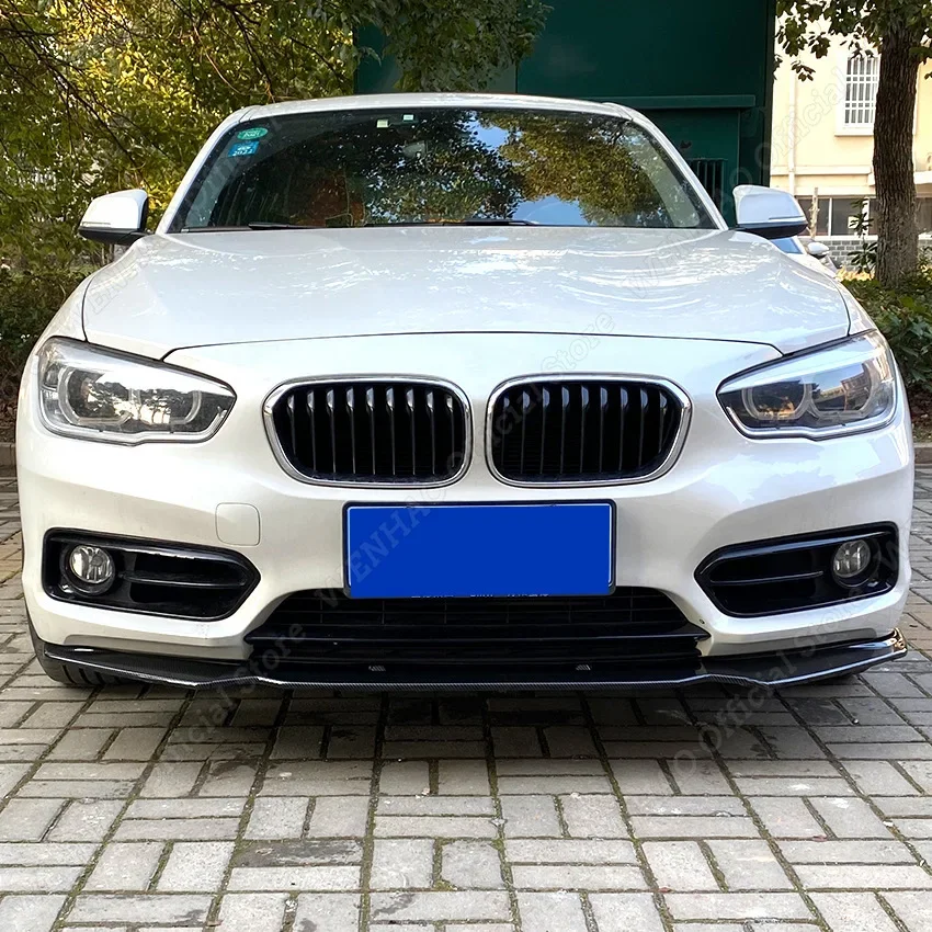 Car Front Bumper Lip Body Kit Spoiler Splitter PP Bumper Canard Lip Splitter For BMW F20 F21 116i 118i 120i 1 Series 2011-2019