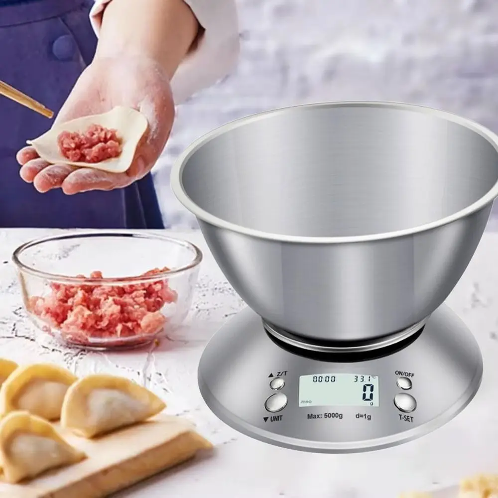 

Automatic shutdown Stainless Steel Kitchen Scale Temperature display Unit conversion Cooking Scale Low voltage warning