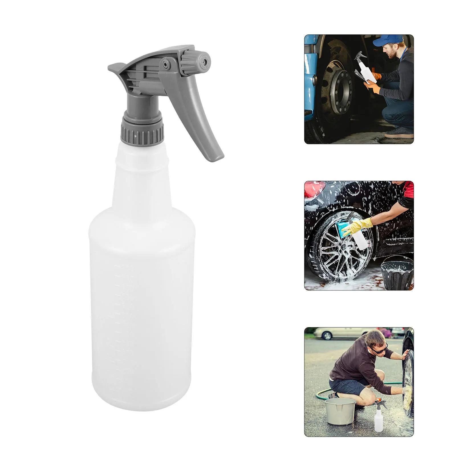 

Car Spray Bottle Portable Plastic Hand Pump Pressure Sprayer Acid Alkali Resistant for Car Detailing Foam Cleaning and