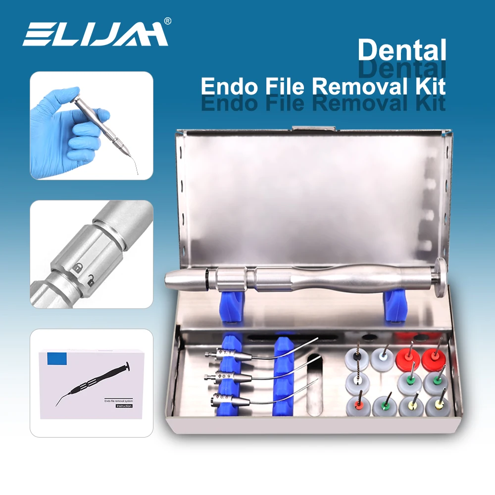 

ELIJAH Dental Root Canal File Removal Kit Endodontic Broken File Removal Instrument Set Endo File Extractor Dental Clinic Tools