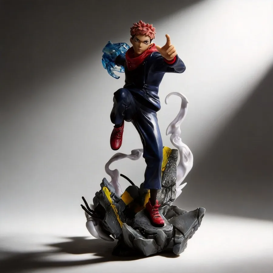 

Anime Jujutsu Kaisen Yuji Itadori Figurine Boxed Version Collectible Model 28cm Decoration Toy for Fans Gift