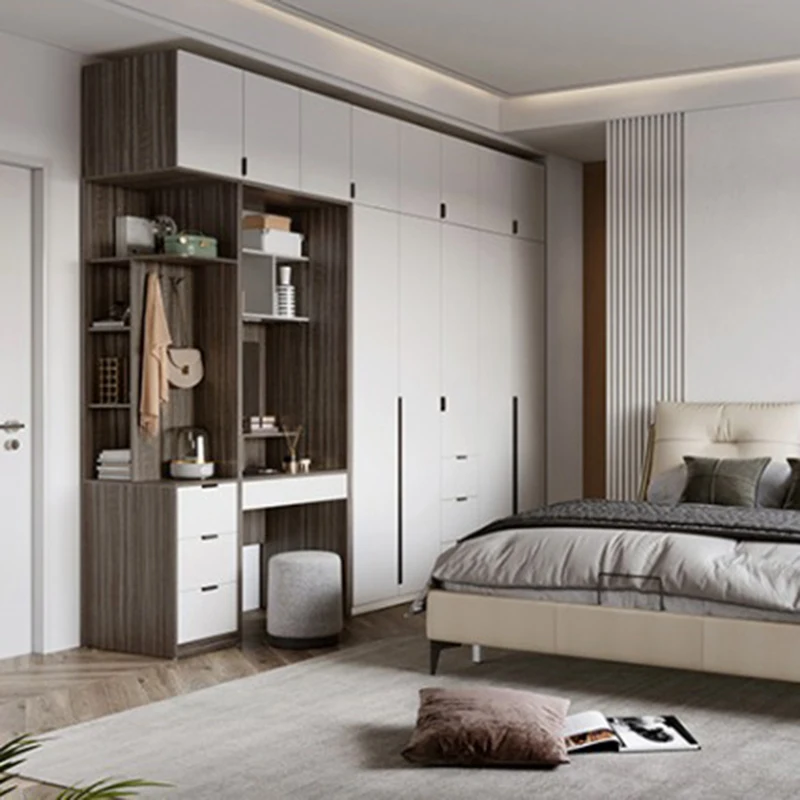 Aesthetic Cheap Closet Wooden Modern Design Luxury Chinese Creative Vintage Wardrobe Professional Guarda Roupa Hotel Furniture