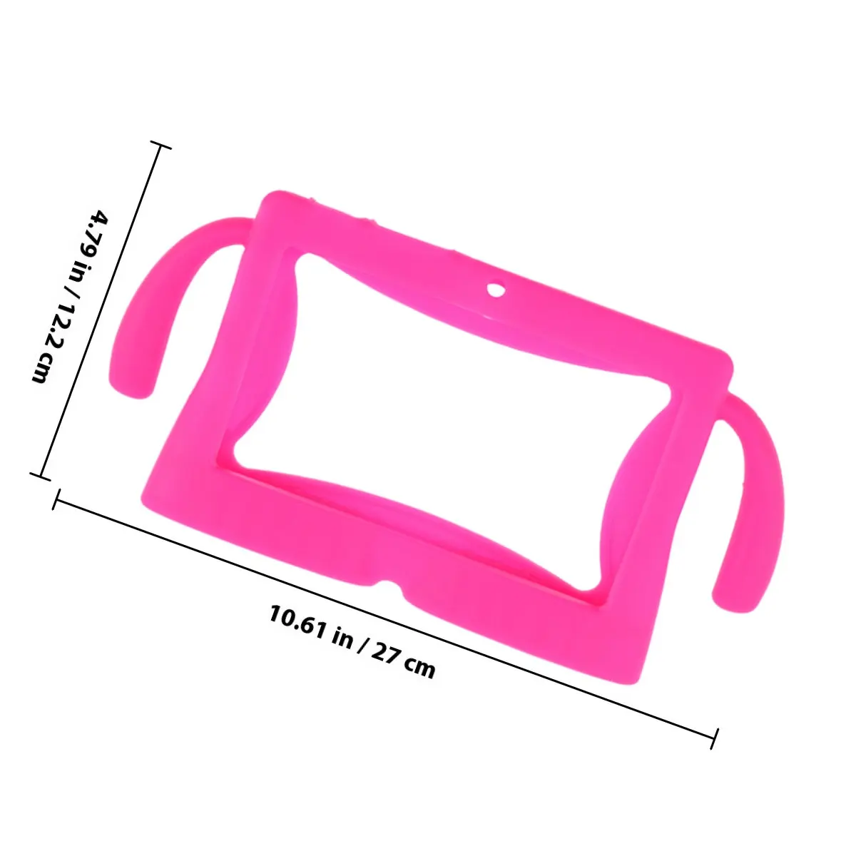 Silicone Gel Cover Case Rose Red Perfect for 7 Inch Q88 Tablet Pc Heavy Duty Protective Grip Handles Tablet Cover