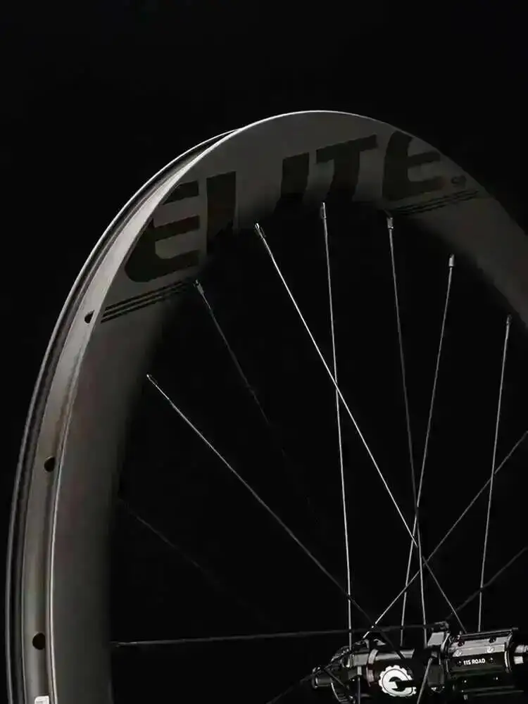 Koła szosowe karbonowe ELITEWHEELS SLR z hamulcami tarczowymi, system zatrzaskowy RD13 36T, opony clincher, tubeless, 700c, koła do cyklokrosu. — zdjęcie 2