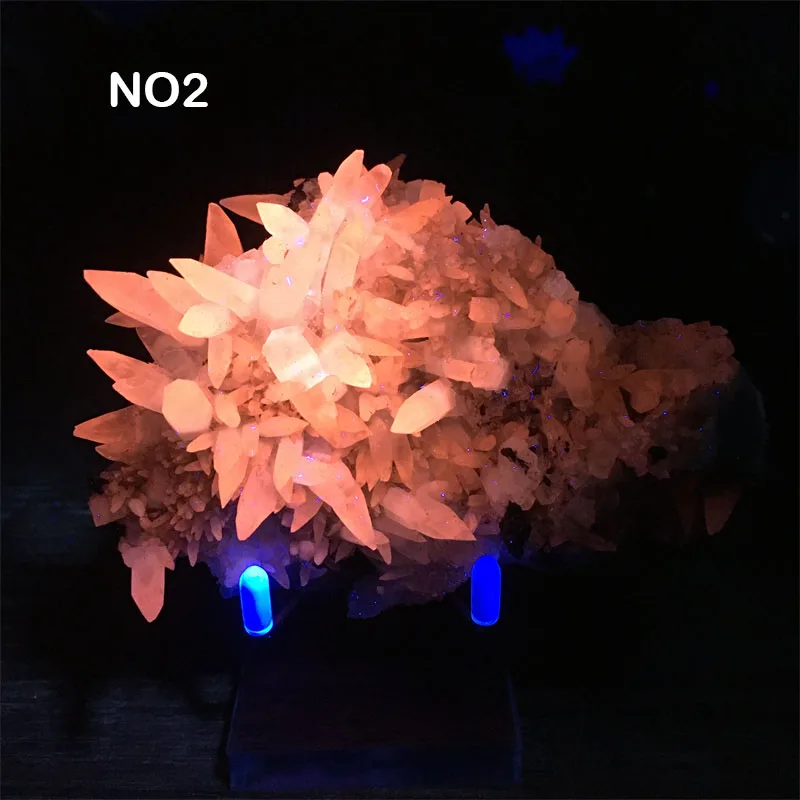 

Natural Crystal White Calcite (Fluorescence ) Quartz Mineral Specimen Cluster Room Decor Feng Shui Spiritual Reiki Healing