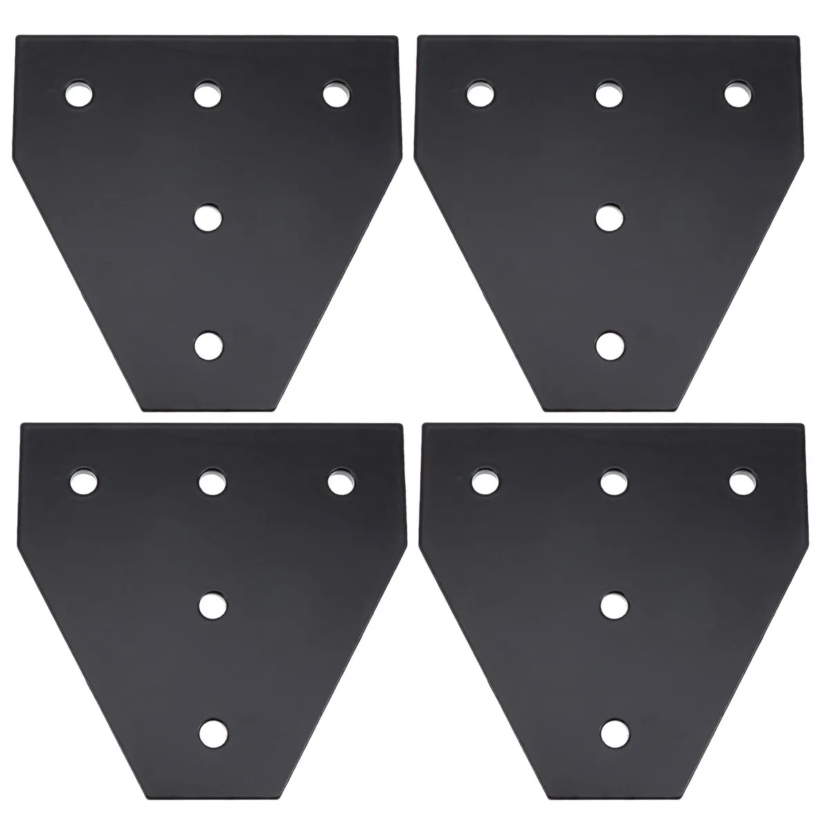 

4Pcs 2020T T-Shape Reinforcement Plate Aluminum Joining Plate for 3D Printer Linear Rail Connector Extrusion Fastening 5 Hole