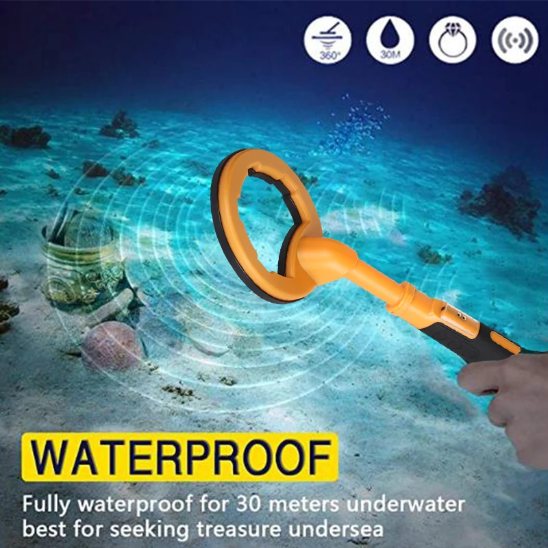 2023 NEW Pulse Dive Underwater Detector Metal Search Detector 2 In 1 Treasure Search Machine 60m Round Probe Pinpointer