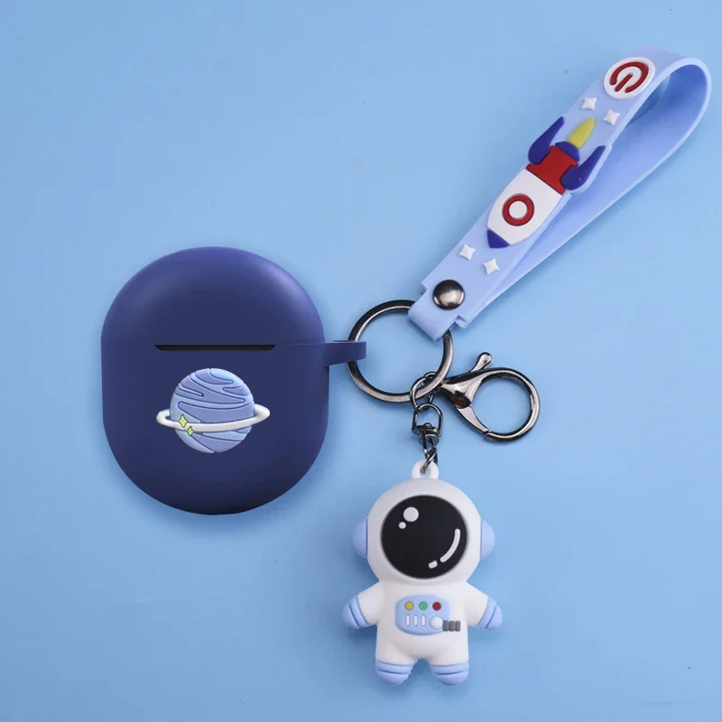 สำหรับ Realme Buds Air 2การ์ตูนไดโนเสาร์/แพนด้าน่ารักหูฟังซิลิโคนป้องกันพร้อมพวงกุญแจอุปกรณ์เสริมกล่อง