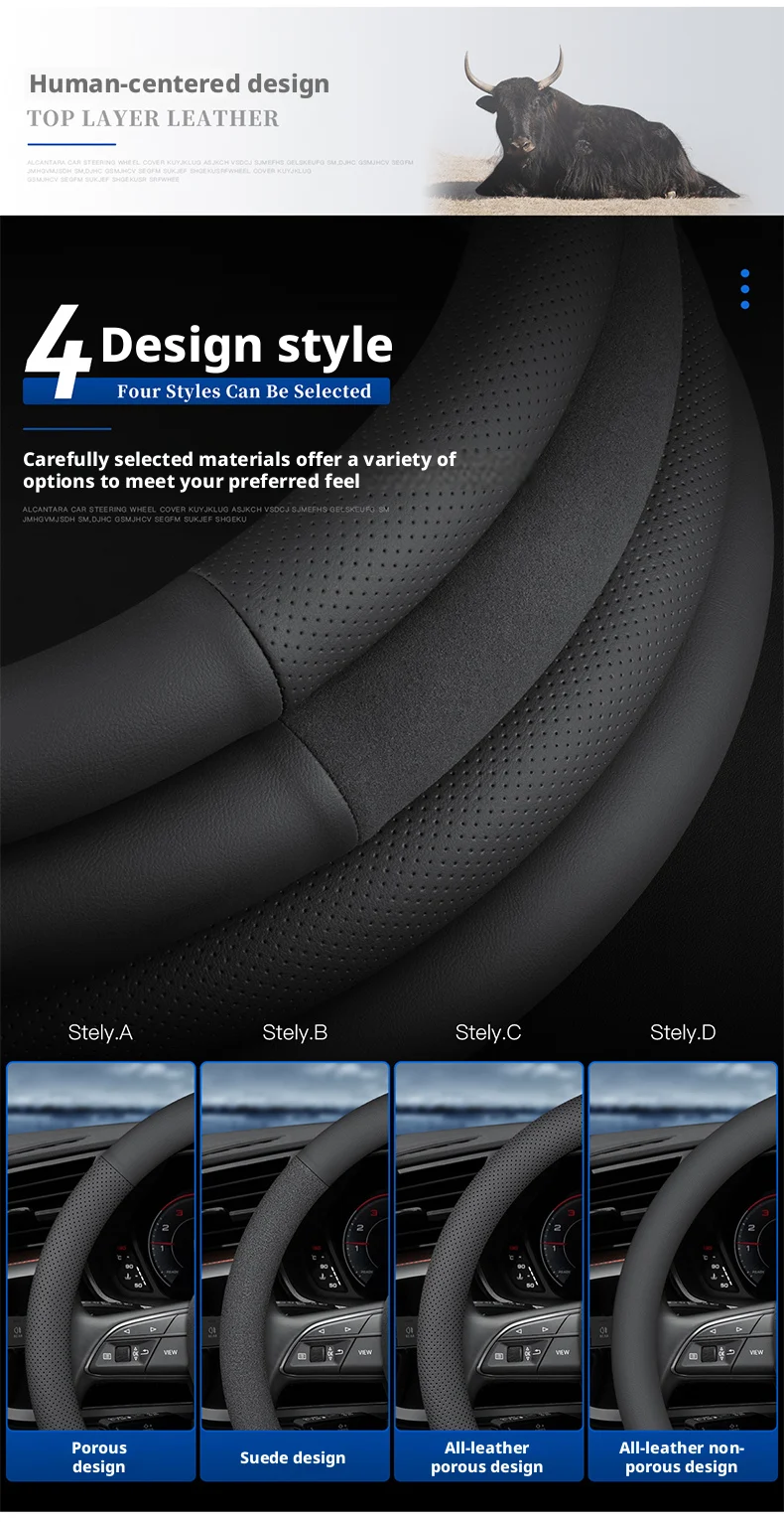 Lenkradbezug für Tesla Model 3, Model Y, Model X, Model S - Passende Lenkradabdeckung – Detail 3