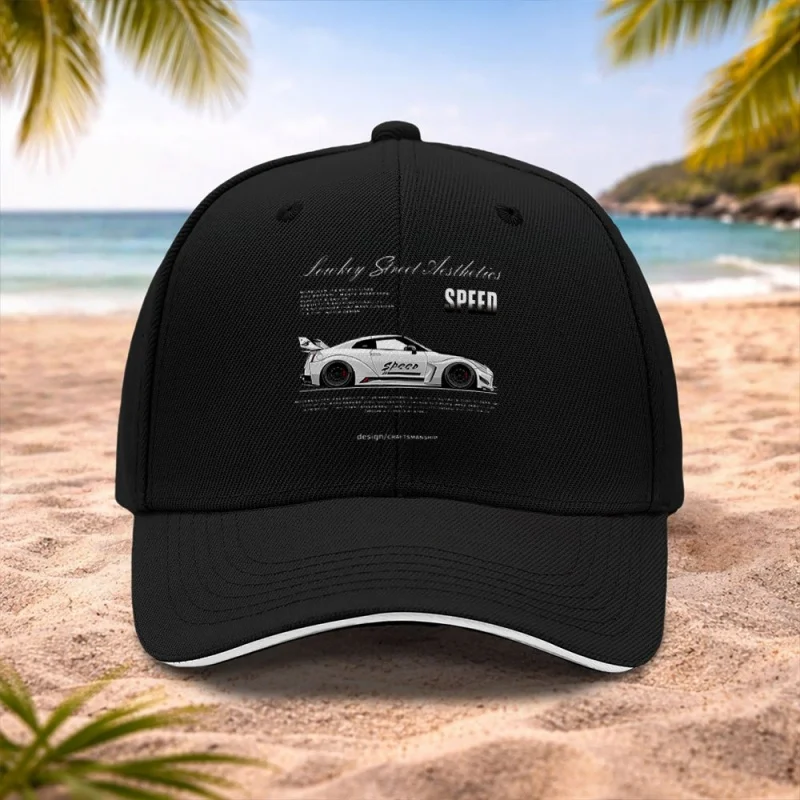 Racing Car Baseball Cap for Men Women – Adjustable Lightweight Motor Sports Fan Cap, Machine Washable Unisex Running Fitness Cap
