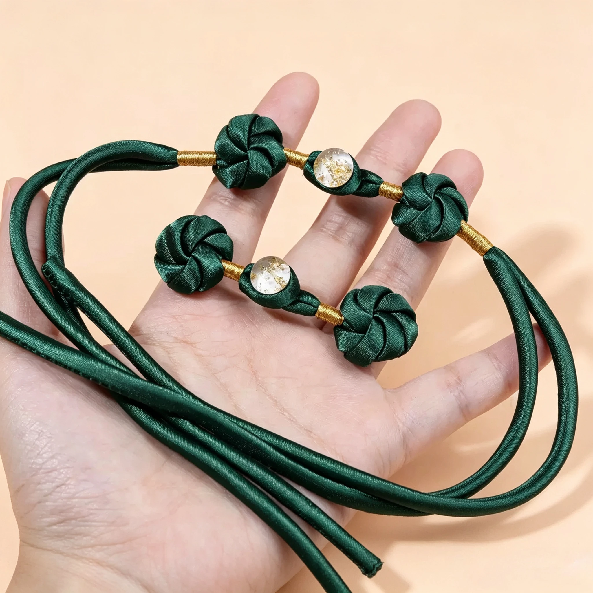1pcs Beaded Chinese Frog Closure Buttons Knot Fastener Sewing Handmade Craft