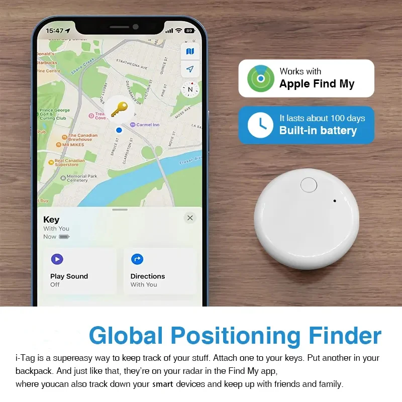 Airtags MFi Certified Find My Smart Air Tags Key Finder Locator Wallet Lugggae Tracking Mini GPS Tracker for iOS System