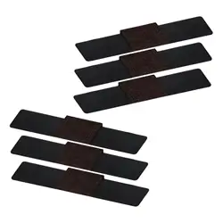 6x Self Adhesive Wrap Around Felt Floor Protector Durable Hardwood Floor Glides Felt Furnishing Pads for Computer Desk Furniture