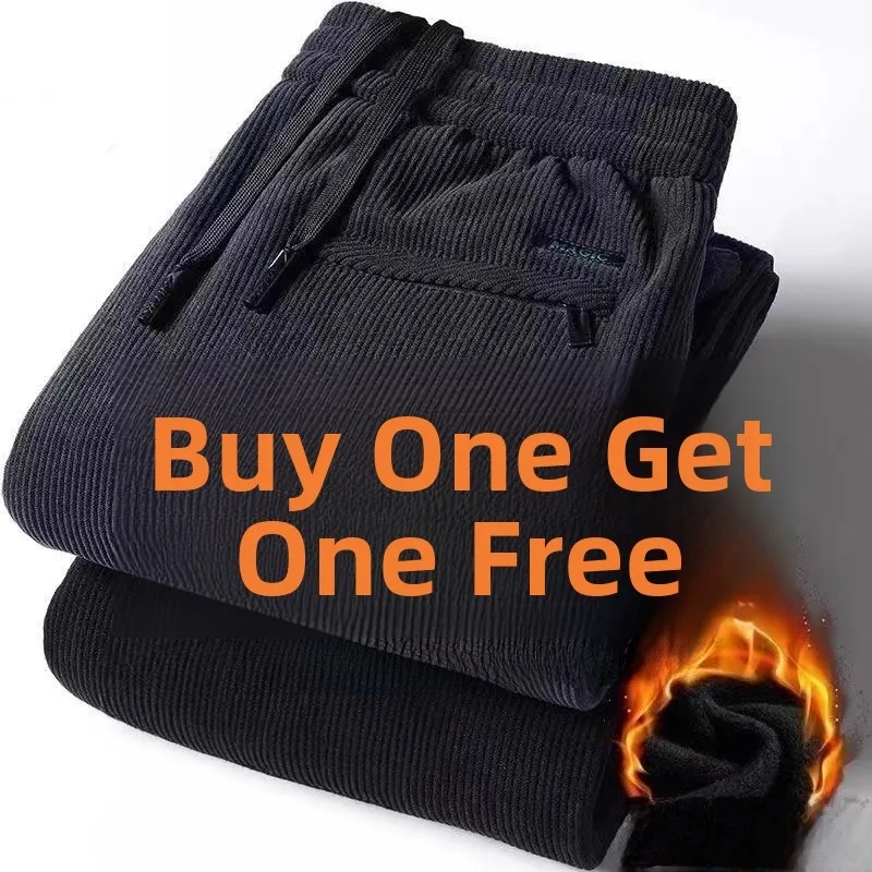 

Мужские повседневные спортивные брюки, рабочая одежда, прочные бархатные брюки с прямыми штанинами, со средней талией, из полиэфирного волокна, теплые зимние брюки