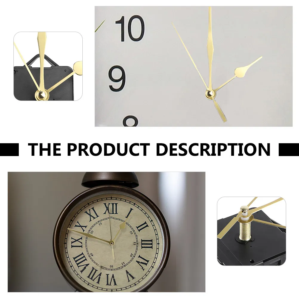 

2Pcs Exquisitely Crafted Quartz Clock Movement Kit Long Shaft Silent Accurate Timekeeping DIY Clock Supplies for Home Office