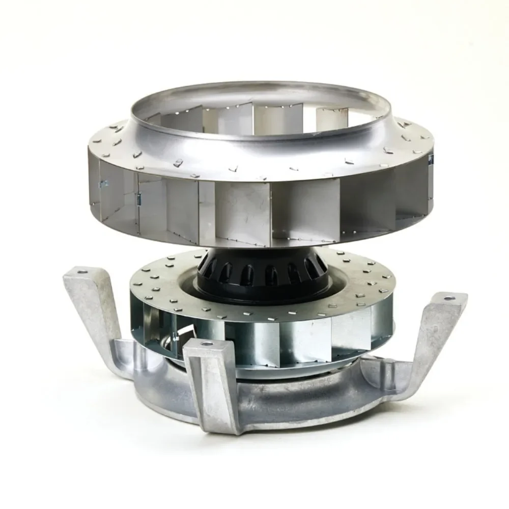 High Temperature Centrifugal Impeller Fan R2E225 Heat Resistant External Rotor Blower For Heating Equipment Ventilation