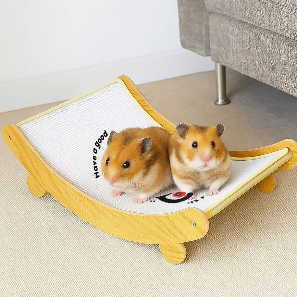 

Wear-resistant Sisal Cat Scratching Pad Wooden U-shaped Cat Scratching Board Detachable Scratch Resistant Cat Sofa Bed Sleeping