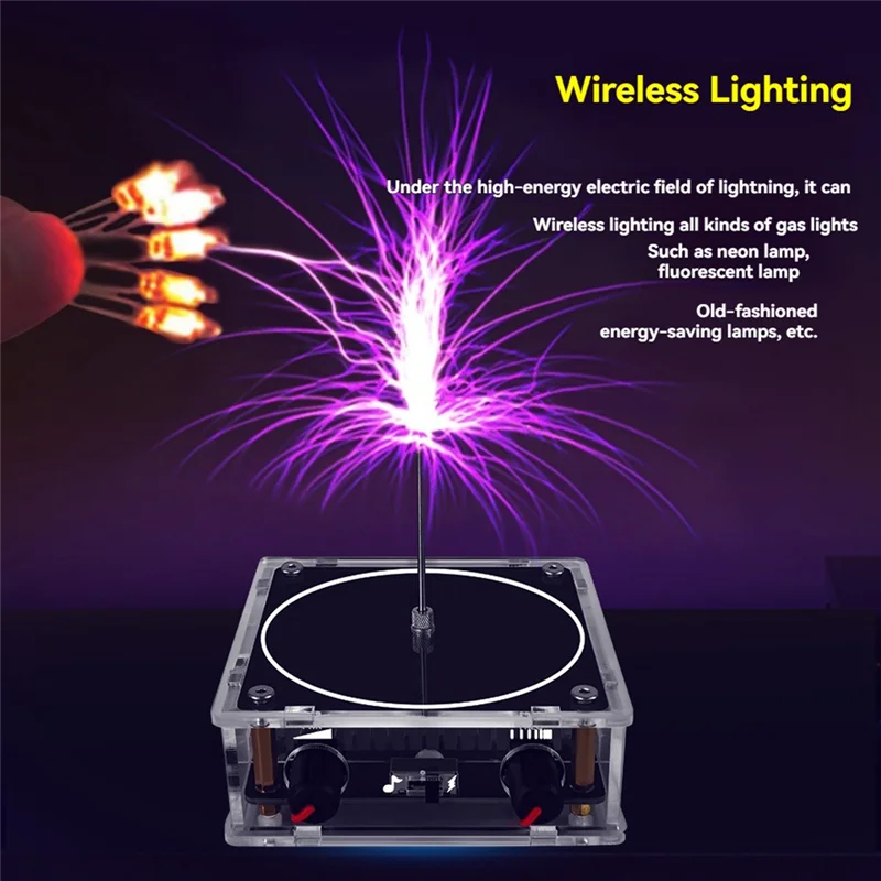 AEF7-Kumparan Musik Bluetooth, Generator Busur Percikan Buatan yang Dapat Disentuh, Alat Percobaan Pengajaran Sains