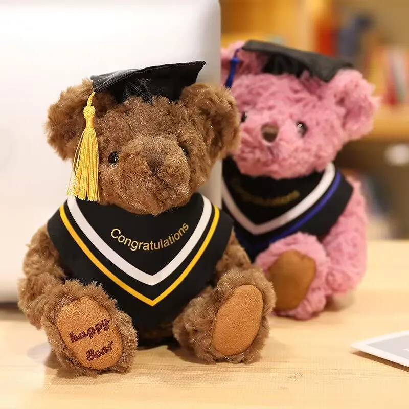 The Happy Little Bear Graduation Teddy Bear Plush Toy, Equipped With A Graduation Cap And Graduation Gown, Is An Ideal Gift For