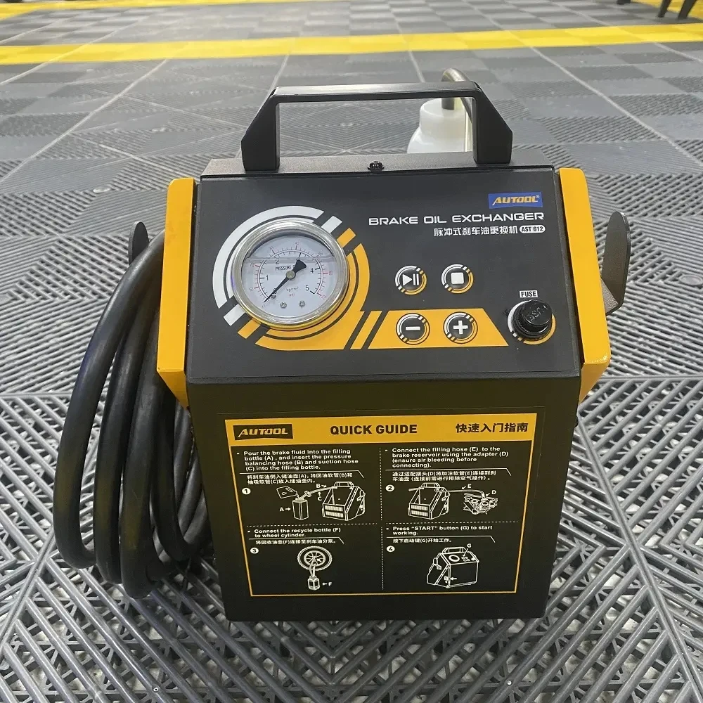 AUTOOL AST612 One-person Operation One-key Oil Exchange Universal Automatic Pulsating Brake Fluid Bleeder