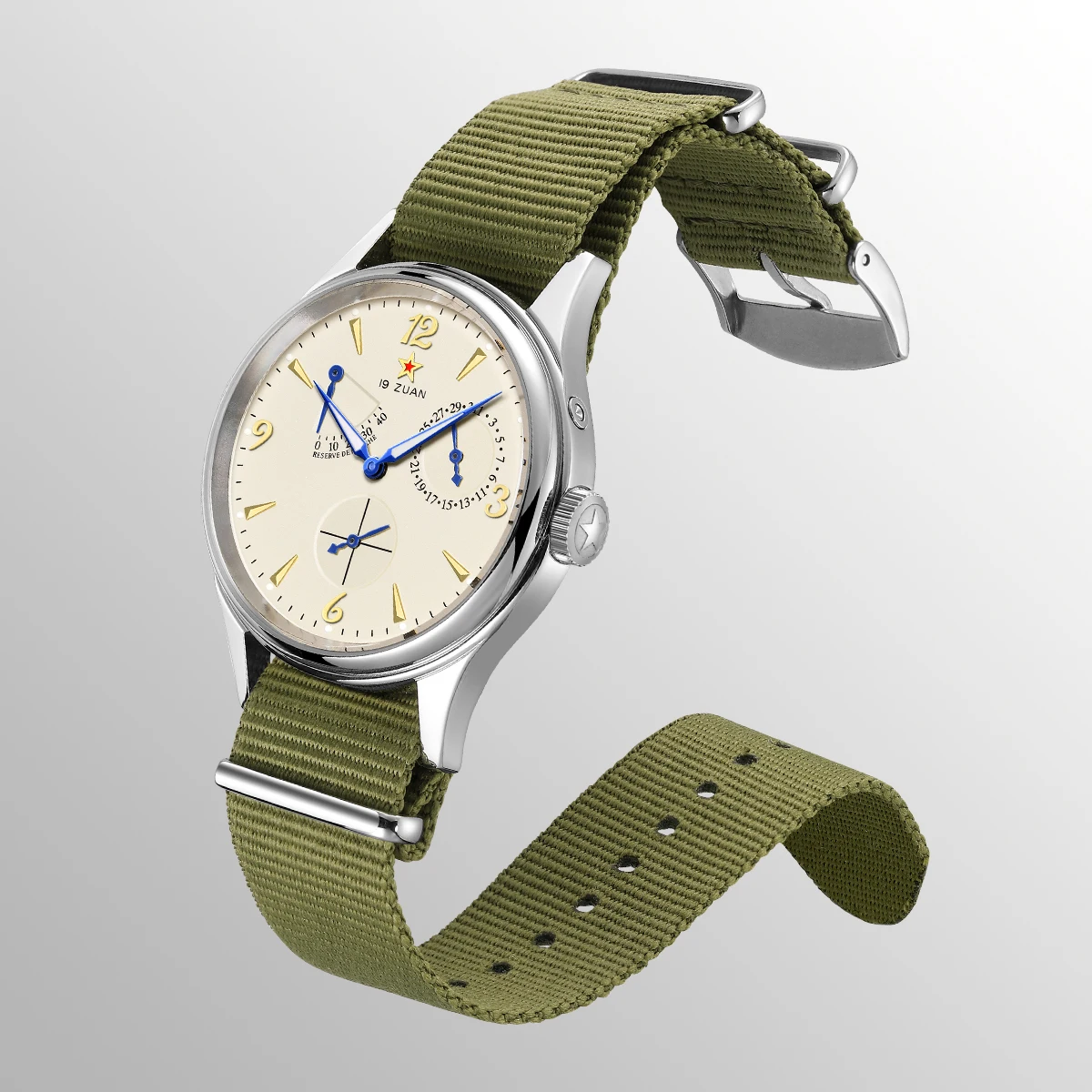 Seagull ST1780 New 1963 40mm Mens Pilot Automatic Mechanical Watch Sapphire Crystal Waterproof Retro Style gallery 5