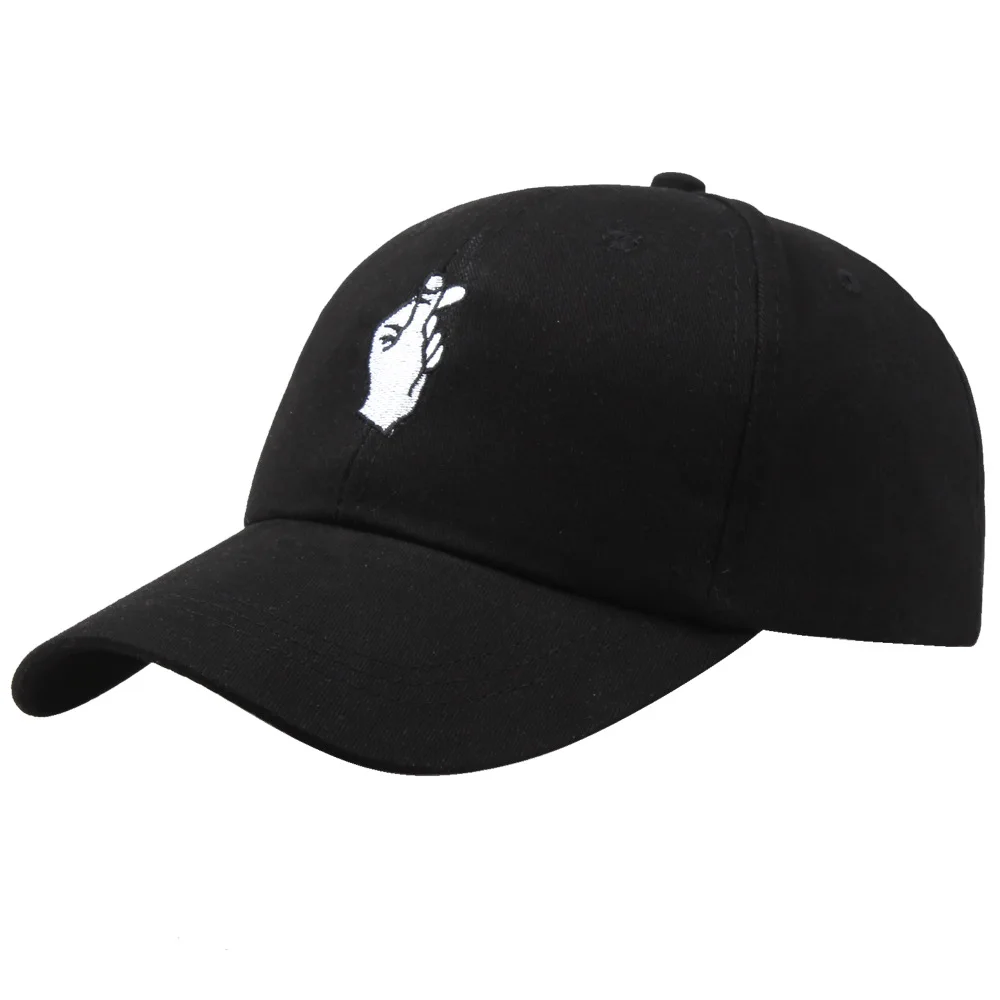 Mode Baumwolle Hand Rose Liebe Gesten Finger Snapback Hüte Baseball Caps für Männer Frauen Einstellbare Erwachsene