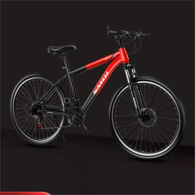 New Youth Disc Brake Bicycle Adult Shock Absorption Speed Bicycle Men And Women Off-road Mountain Bike Adult Racing Student 2024