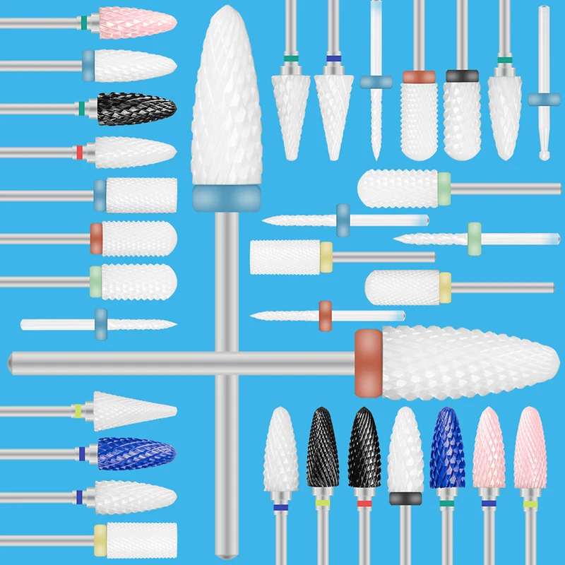 قاطعة المطحنة لمطحنة مانيكير وباديكير آلة كهربائية لمسمار الكهربائية مسمار لقمة ثقب مسمار الفن مطحنة جهاز Feecy