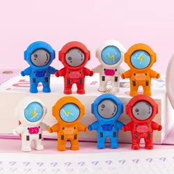 8Pc Cute 3D Astronaut Painting Erasers for Kids Birthday Party Favors Back To School Stationery Gift Baby Shower Pinata Fillers