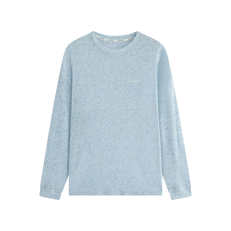 DROZENO Men's Long Sleeve Crewneck T-shirt Sexy Loose Top Base Shirt for Spring Sports