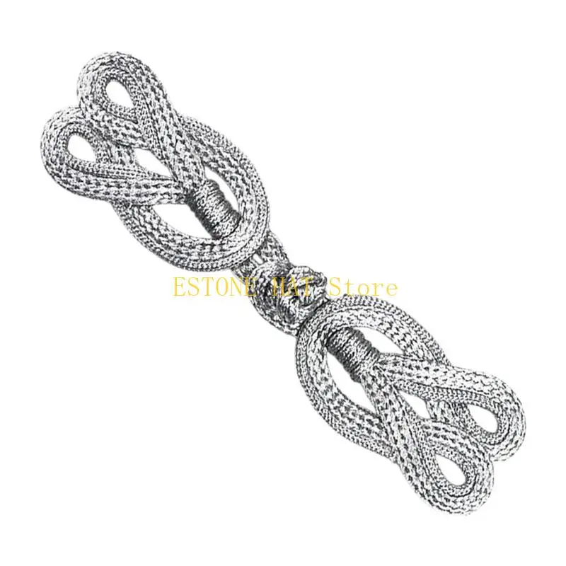 49MF Traditional Chinese Knot Buttons Embroidered Fastener Buckles For Cheongsam