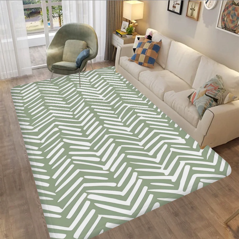 

Line Art Nordic Light Color Bath Mat Nordic Style Home Doormat Bathroom-Toilet Mats Bedroom Welcome Doormat