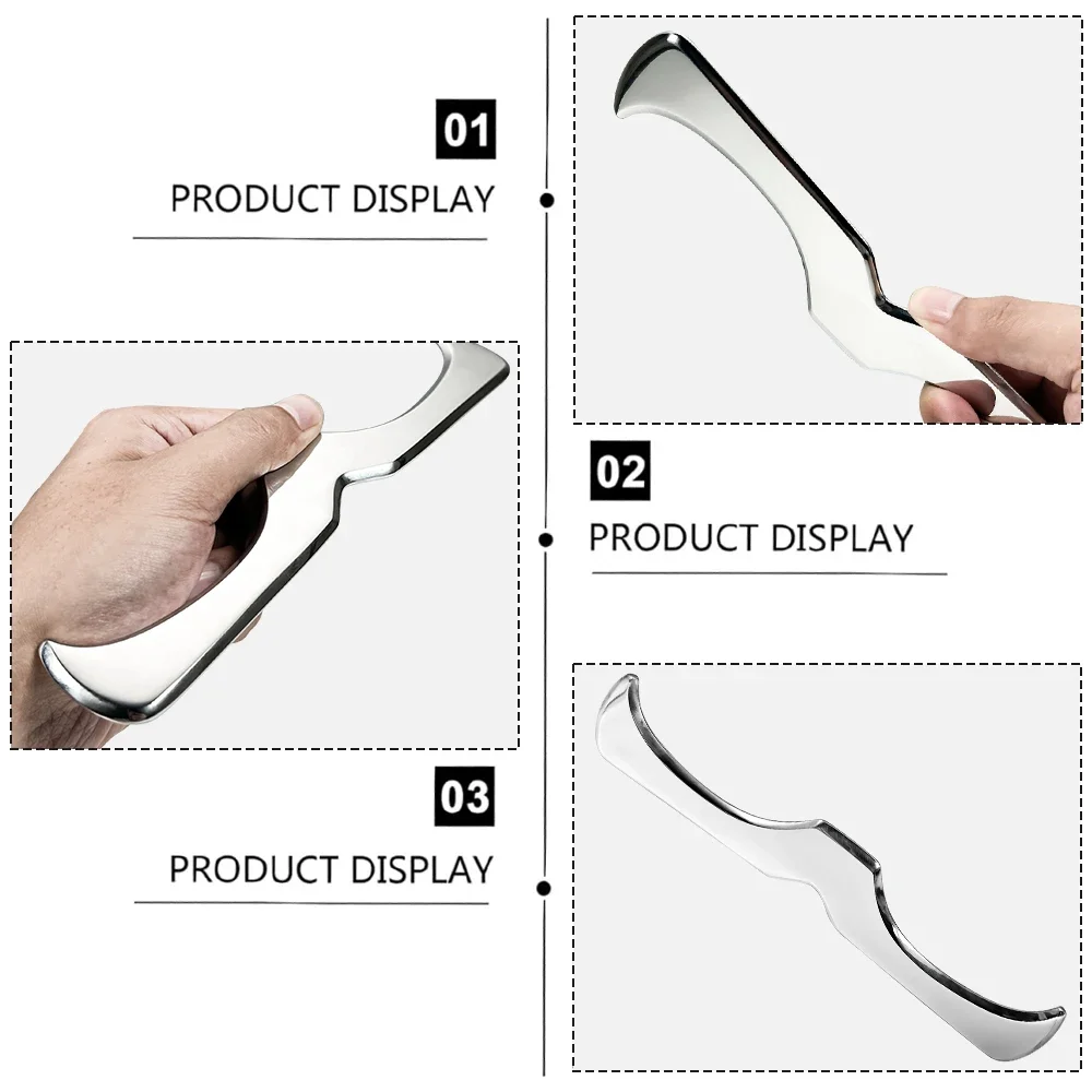 1PCS สแตนเลสสตีลกล้ามเนื้อ Scraper เครื่องมือขูดเครื่องมือนวดสําหรับกายภาพบําบัด,Derma EDGE & GuaSha นวด Scraper เครื่องมือ