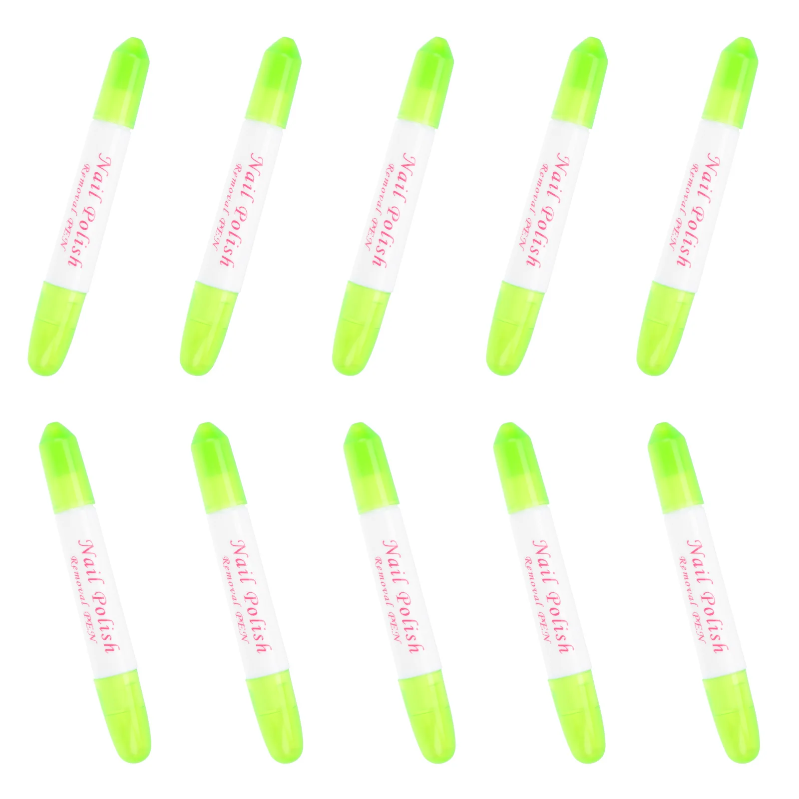 10 個ポリッシュリムーバーペンポータブルマニキュアツールエナメルディテールクリーニングネイルアート修正供給ネイル除染ペン