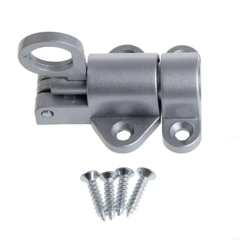 

Locking Gate Bounce Door Aluminum Hasp for Auto Door Lock for Metal Wooden Door Easy to Install