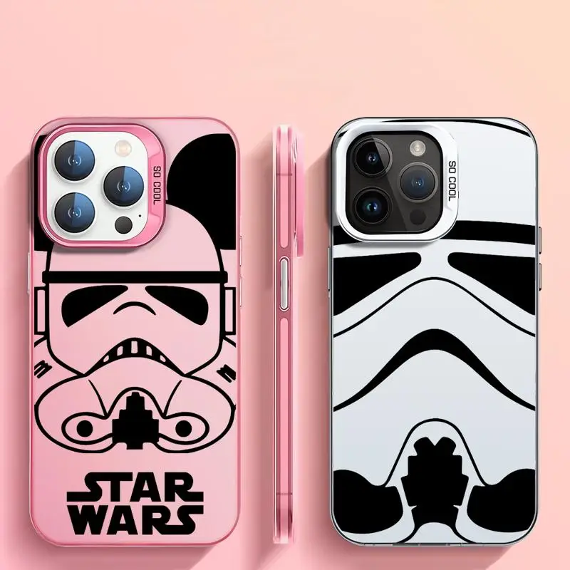 StarWars Face Phone Matte Case For Apple iPhone 15 11 13 14 Pro Max 12 Silicone 15 Plus 11Pro Shockproof Bumper Cover