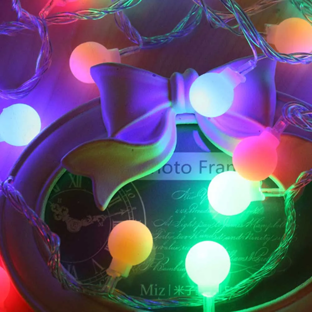 

10M 80 LED Ball String Lights Globe Fairy Lights Operated for Christmas Wedding Party Home Decor Multicolor Illumination