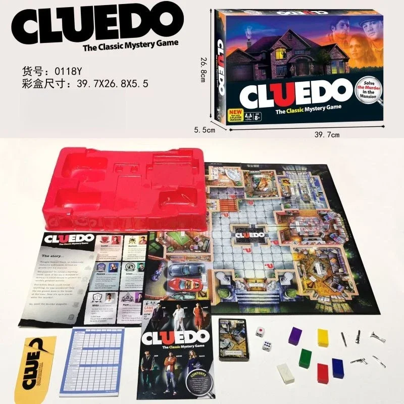 

Новая настольная игра Cluedo Discovery Cards, портативная английская игрушка-детективная игра CLUEDO