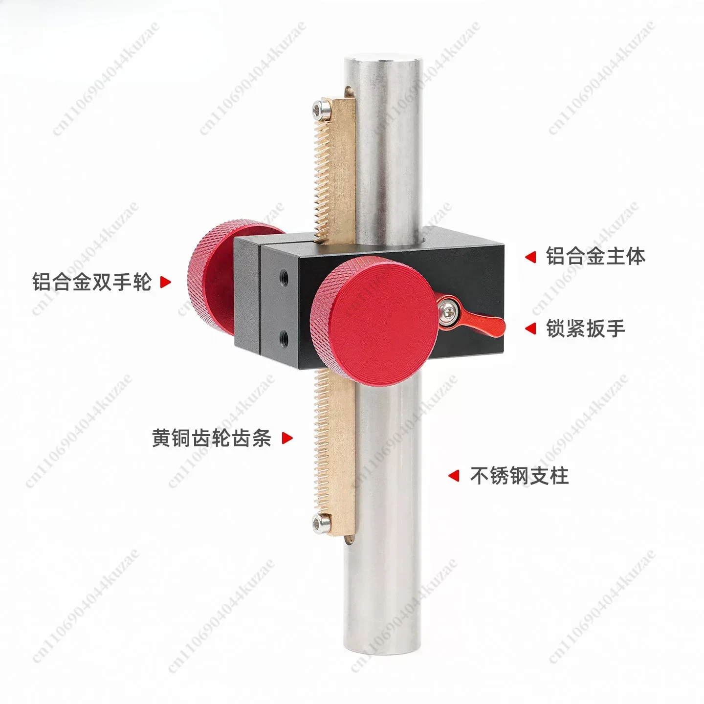 Z-axis Vertical Lifting Slide Table, Gear Rack Type Column Platform, Precision Manual Laboratory Working Bench