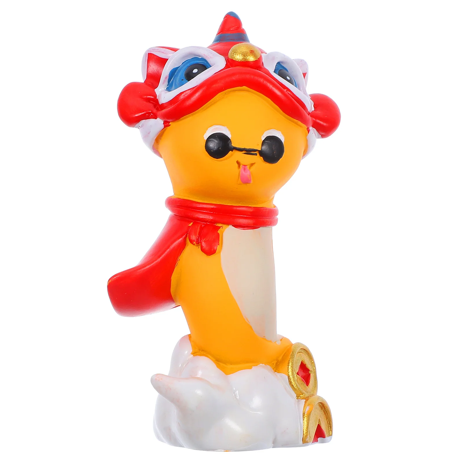 

Chinese New Year Snake Statue Mini Ornament for Home Office Car Decor Lunar Festival Lucky Charm Year of The Snake Decoration