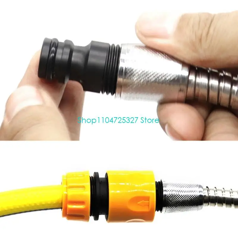 D8KF Plastic 5 Piece External Thread Hose Fitting Adapter For Faucet Shower Sink Leak Proof Installation