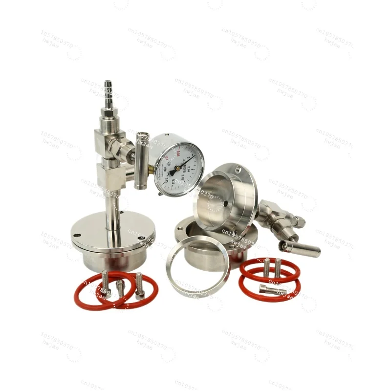 For304 stainless steel flange seat, tube furnace accessories, water cooling, quick installation, vacuum sealing factory direct