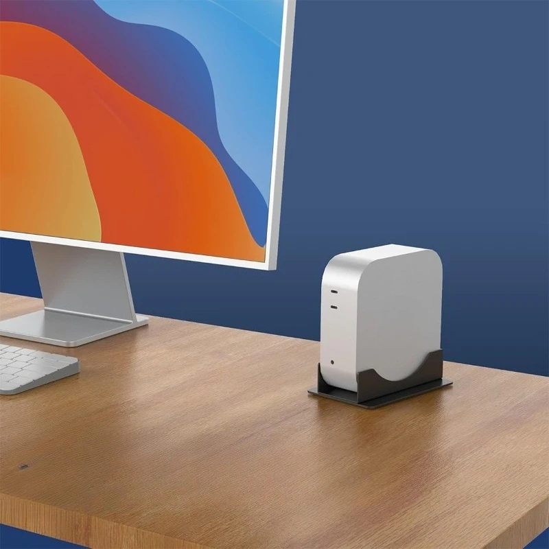 Metal Desktop Stand Fit For Mac mini M4 / M4 Pro Mini PC Holder