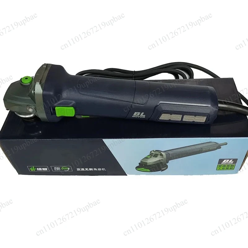 1300W Brushless AC Angle Grinder 220V 8210T, Handheld Fine Handle Electric Grinder for Stone Metal Wood Cutting Grinding