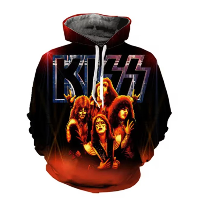 Autumn Kiss Rock Band 3D Print Hoodies Men Women Fashion Casual Sweatshirts Oversized Hoodie Pullovers Tracksuit Clothing
