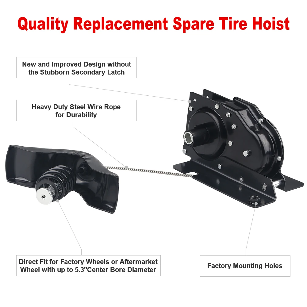 Dla Ford F250 F350 F450 F550 1999-2007 wciągarka tylnego koła koło zapasowe koło zapasowe wciągarki zastępują akcesoria 6C3Z-1A131-AA