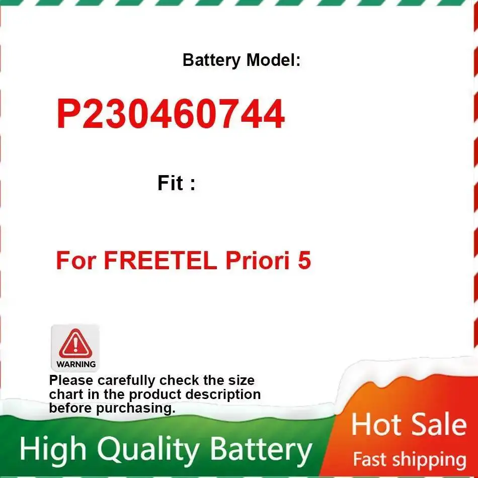 

Для Freetel Priori 5 Быстрая доставка 2300 мАч P2304607444 Аккумулятор мобильного телефона