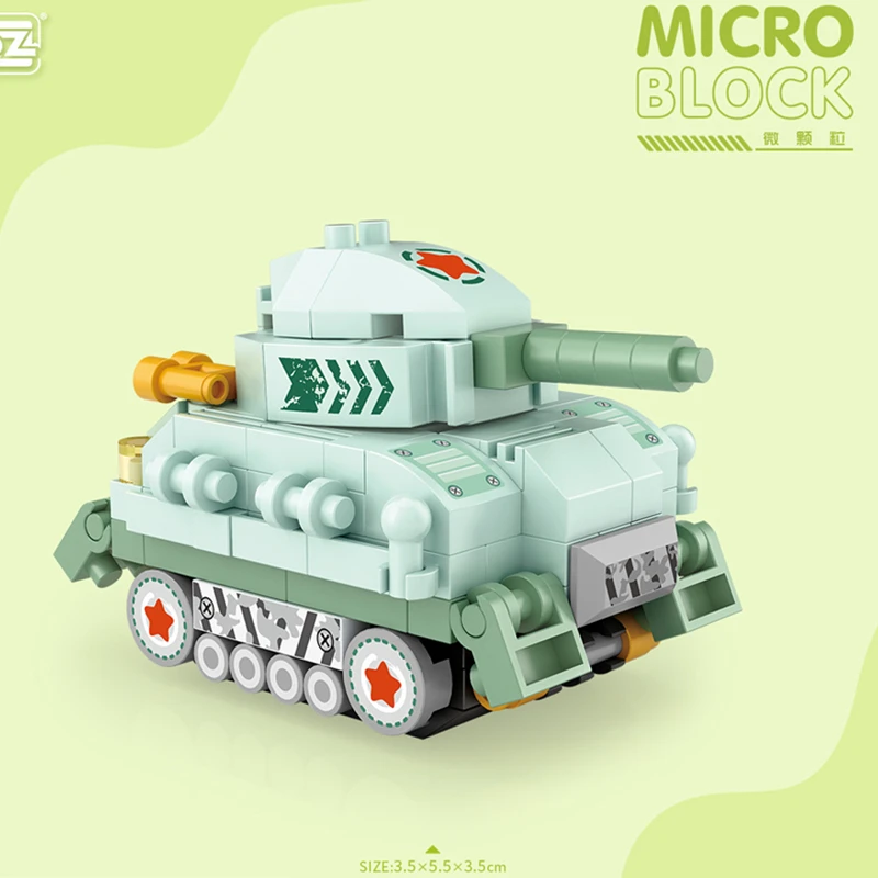 Fighter Plane Aircraft Spacecraft Airship Mini Tank Missile Armored Missile Vehicle Model Building Blocks Sets Bricks Toy City