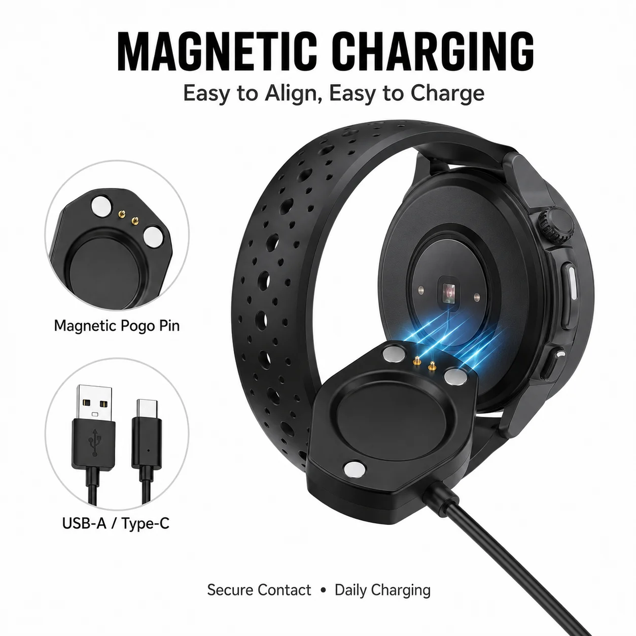 USB Cable Charger For Suunto Race 2 Smartwatch Adapter Replacement Chargers For Suunto Vertical 2 Smart Watch Accessories